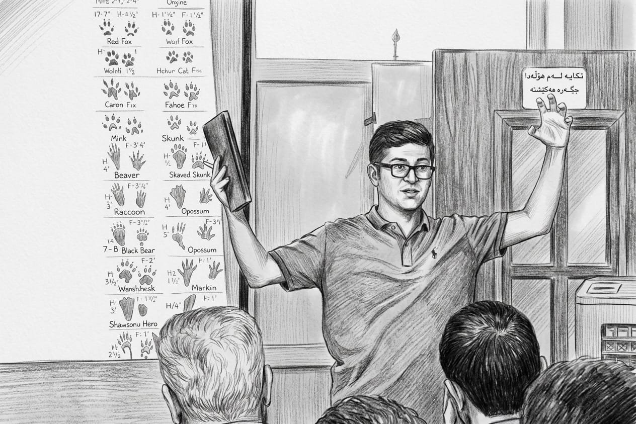 Interpreting during a wildlife training workshop